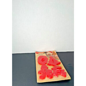 Red Plastic Christmas Cookie Cutters. New.